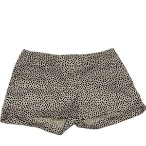 H&M Black and White Patterned Sleek Shorts